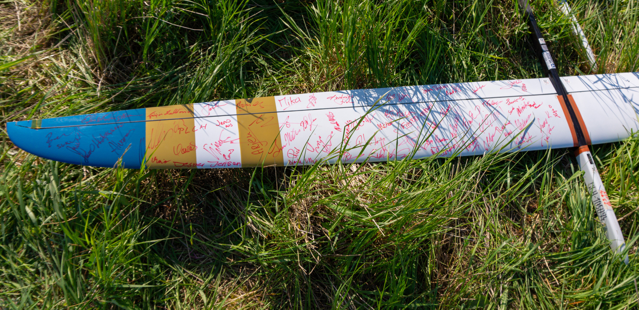 TAIPAN wing with pilot signatures
